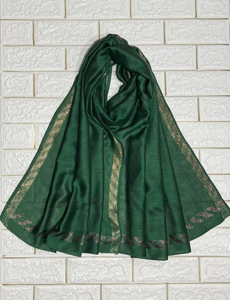 شال ژاکارد حاشیه لمه وارداتی عرض 80 کد 5973