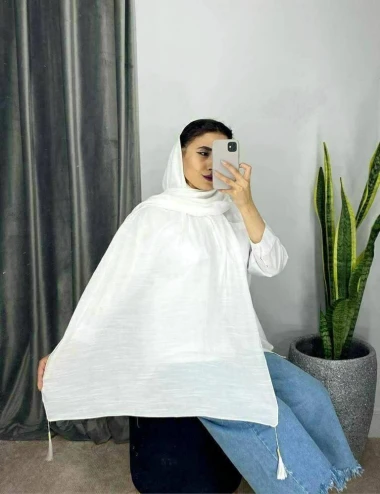 شال وال اسلپ منگوله دار 0131