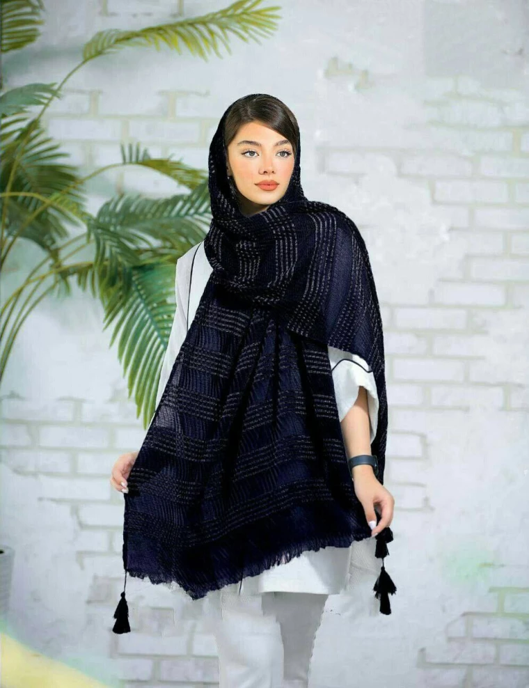 شال نخی پلیسه کد 8928