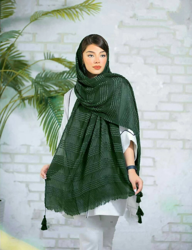 شال نخی پلیسه کد 8930