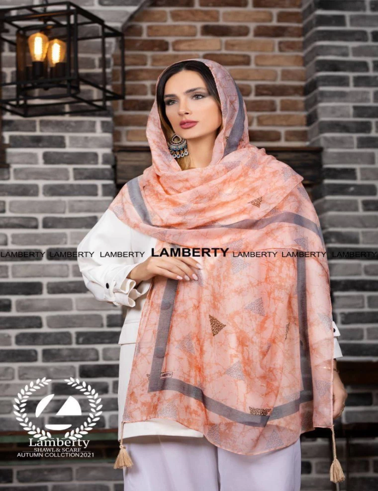شال سوپر نخ طرح دار کد 8815