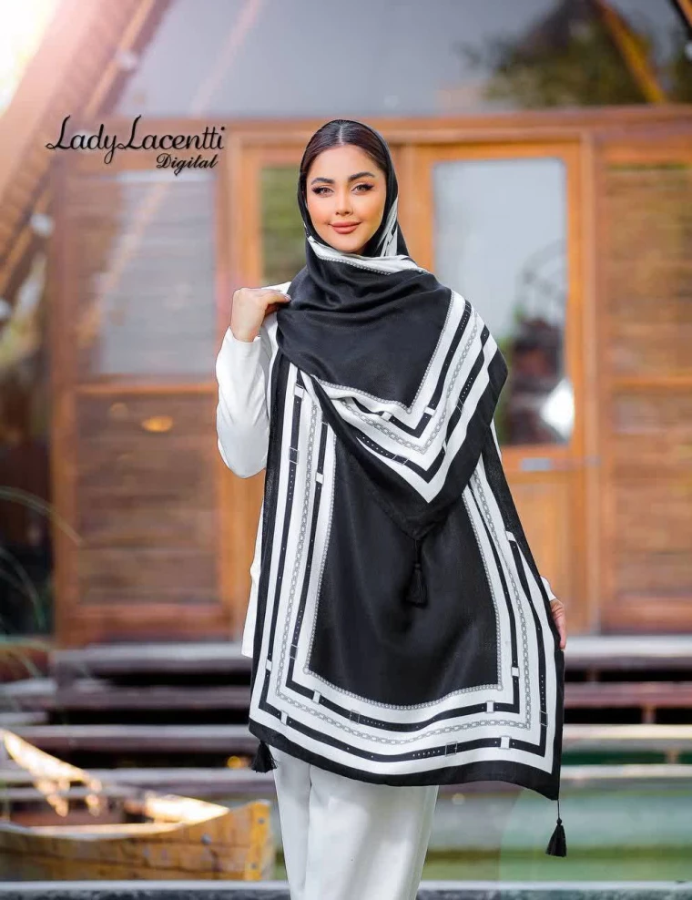 شال نخی منگوله دار  کد 10310