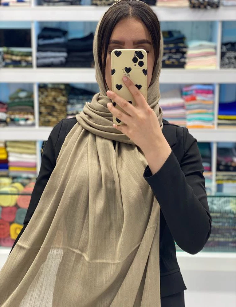 شال نخی لنین منگوله دار کد 10344