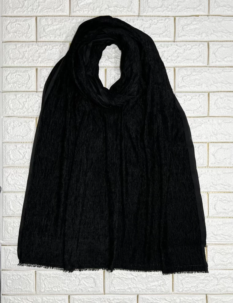 شال کبریتی لمه دار پاییزه عرض 80 کد 6655