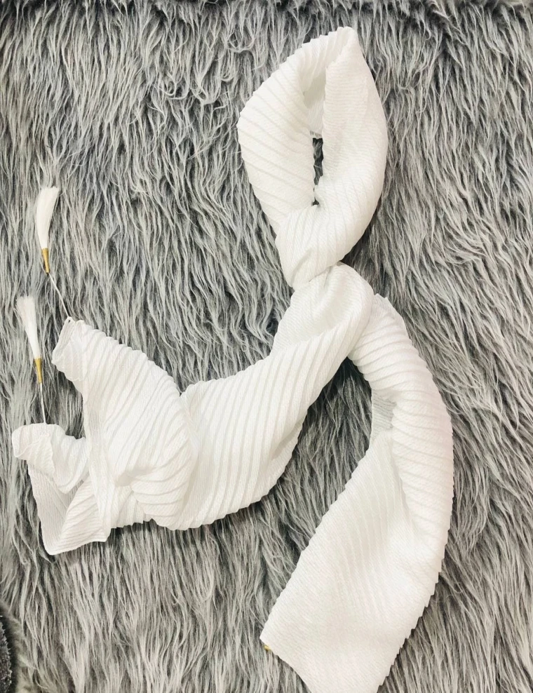 شال مجلسی پلیسه نخی 0667