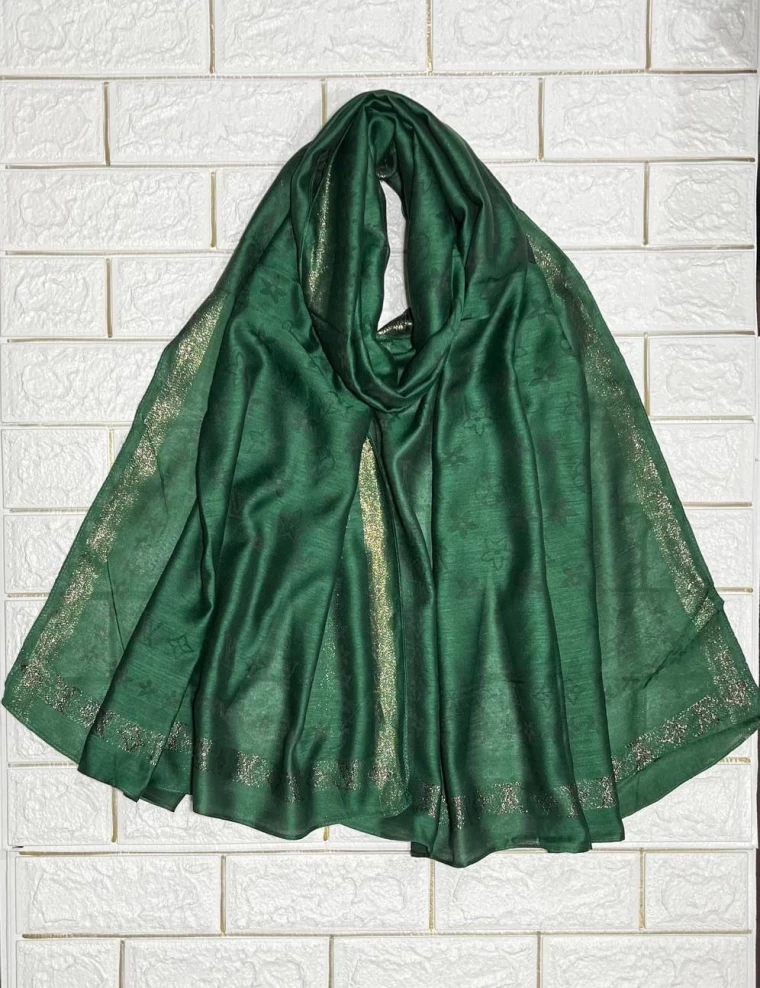 شال ژاکارد حاشیه لمه وارداتی عرض 80 کد 5971