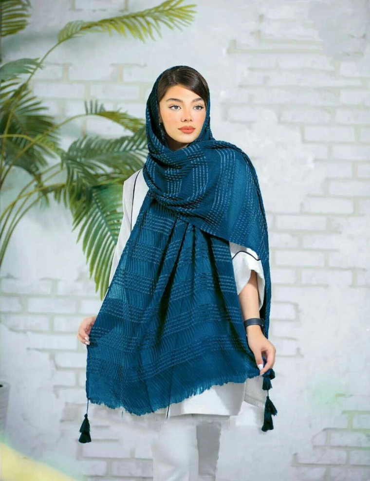 شال نخی پلیسه کد 8929