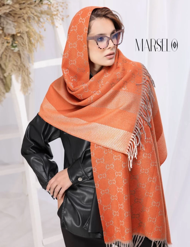 شال موهر وارداتی ریشه دار کد 10511