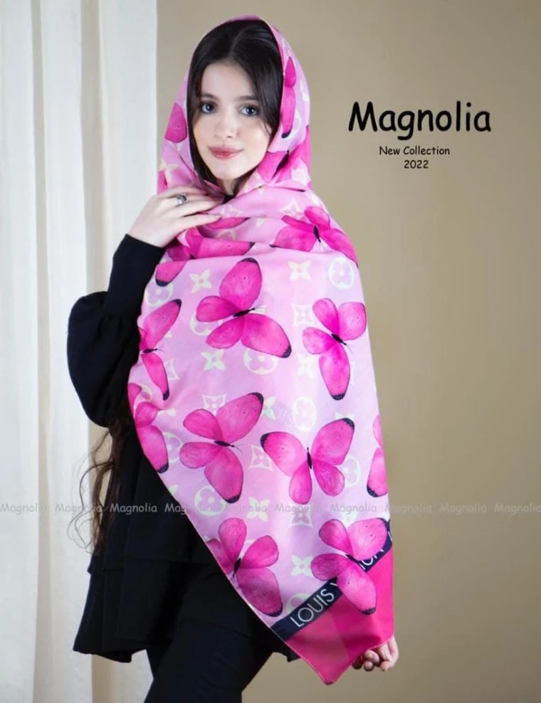 شال نخی دخترانه عرض 75 کد 0554