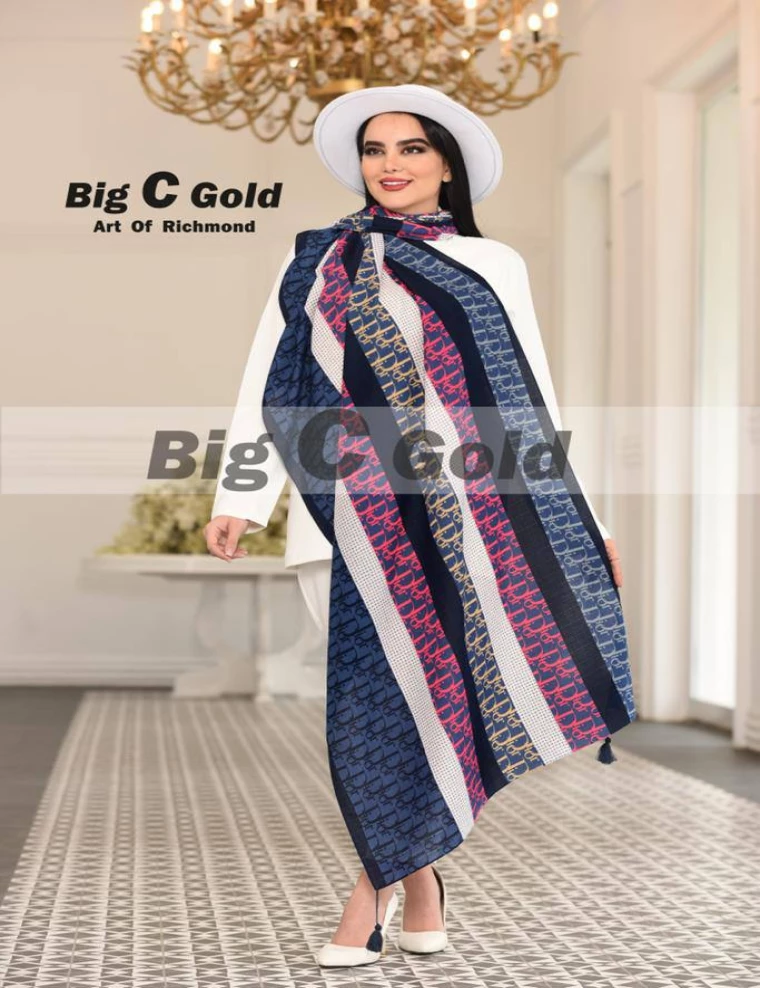 شال نخی منگوله دار کد 8771