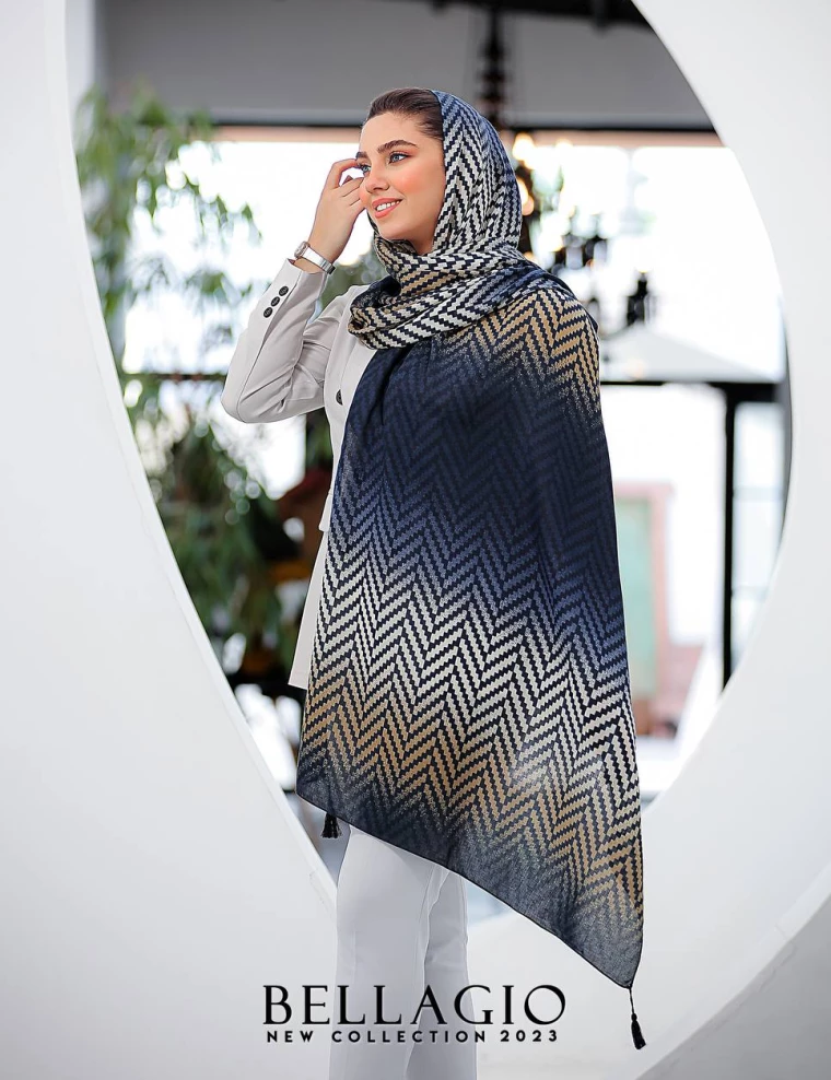 شال صابونی منگوله دار کد 8873