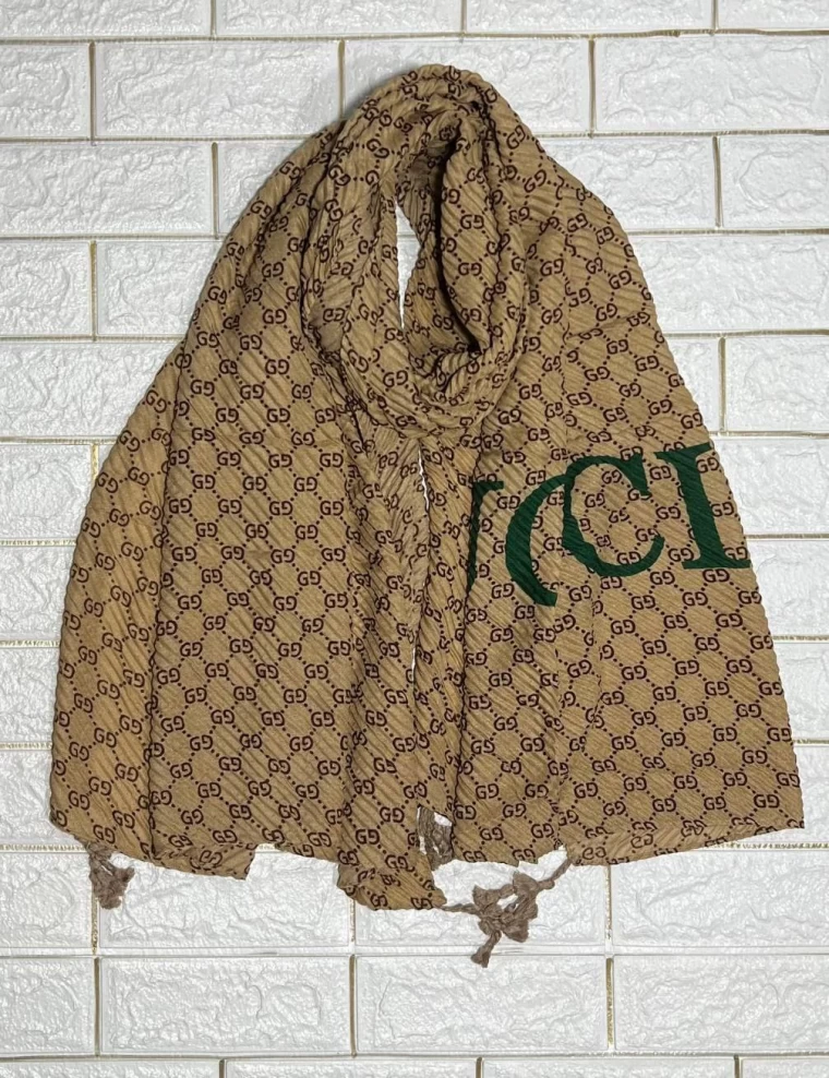 شال پلیسه پاییزه وارداتی منگوله دار عرض 90 کد 5877