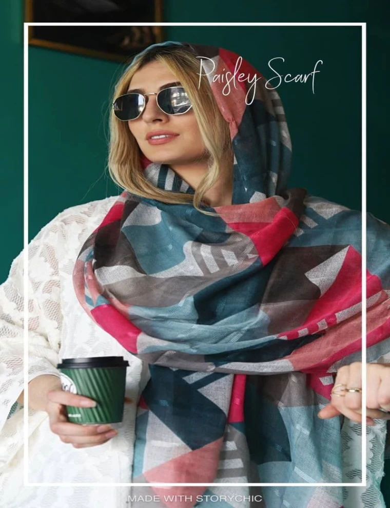 شال نخی لینن بهاره 0338