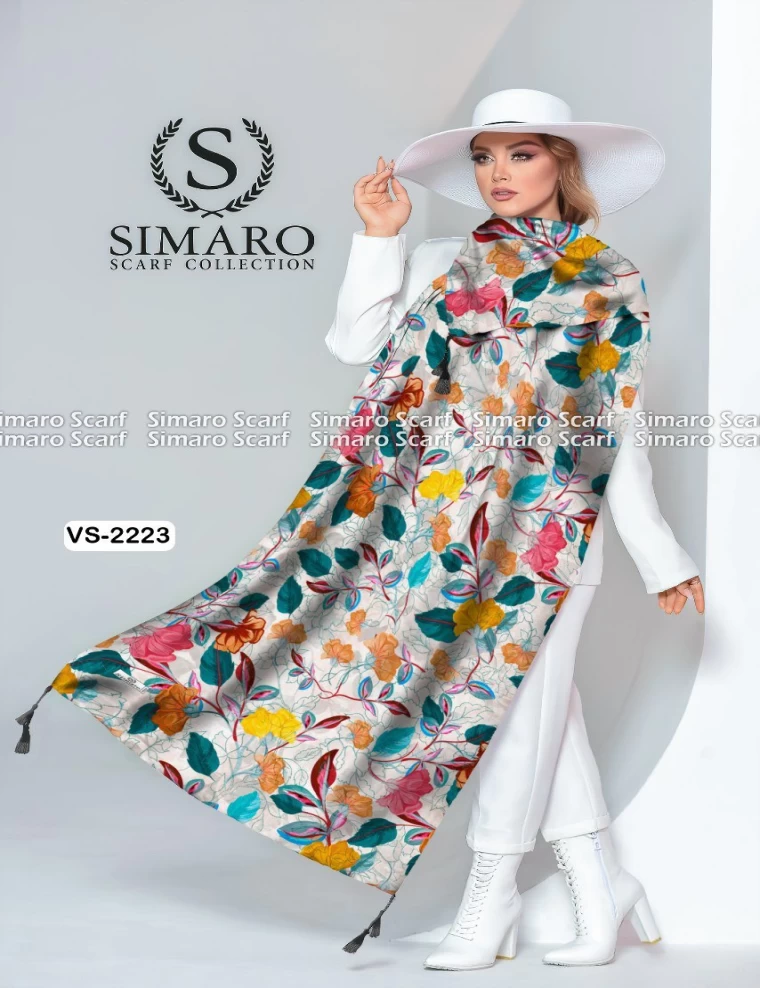 شال نخی منگوله دار عرض 75 کد VS-2223