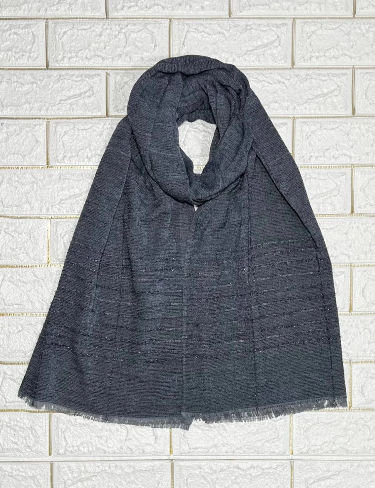 شال کبریتی لمه دار پاییزه عرض 60 کد 6622