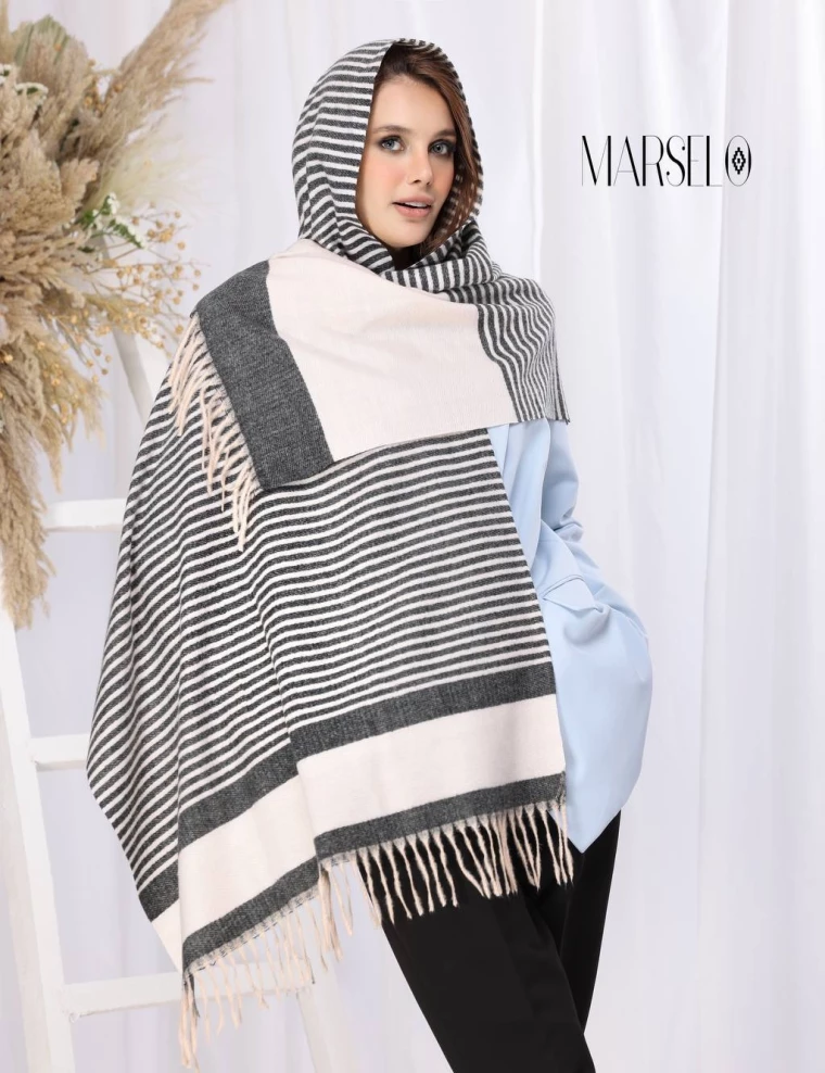 شال موهر وارداتی ریشه دار کد 10515