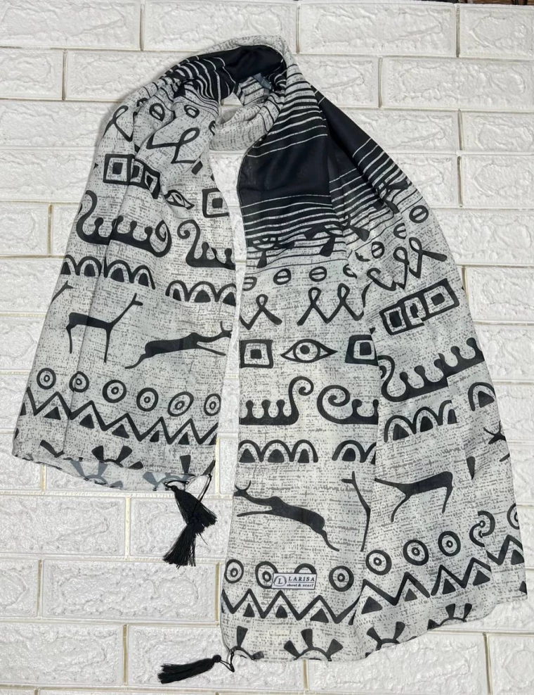 شال نخی منگوله دار کد 10169