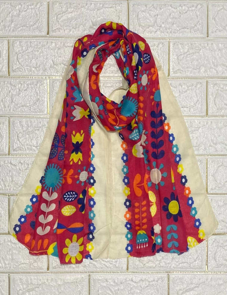 شال نخی دخترانه عرض 50 کد 8336