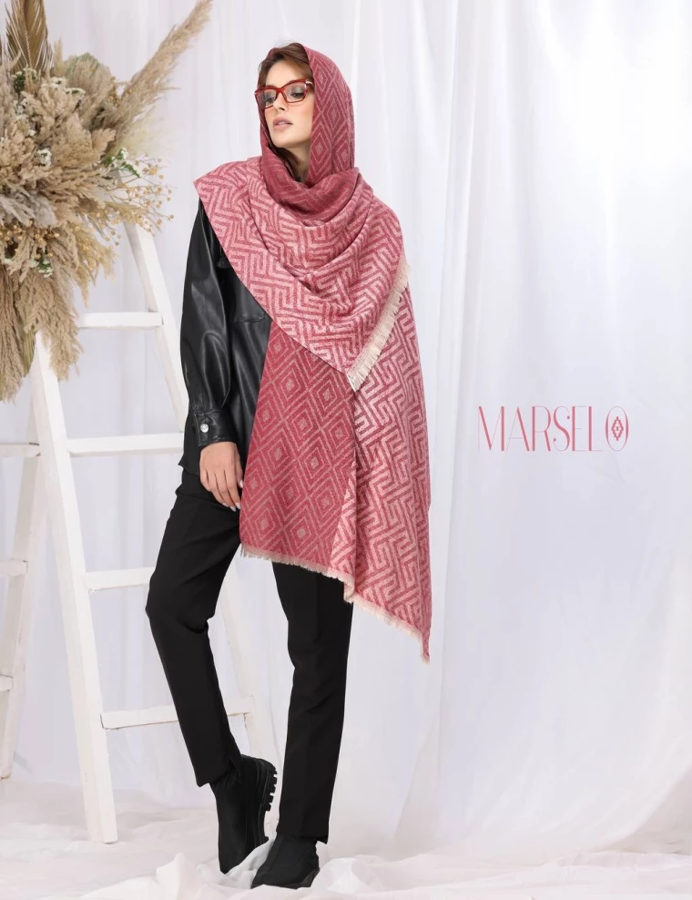 شال موهر وارداتی ریشه دار کد 10510