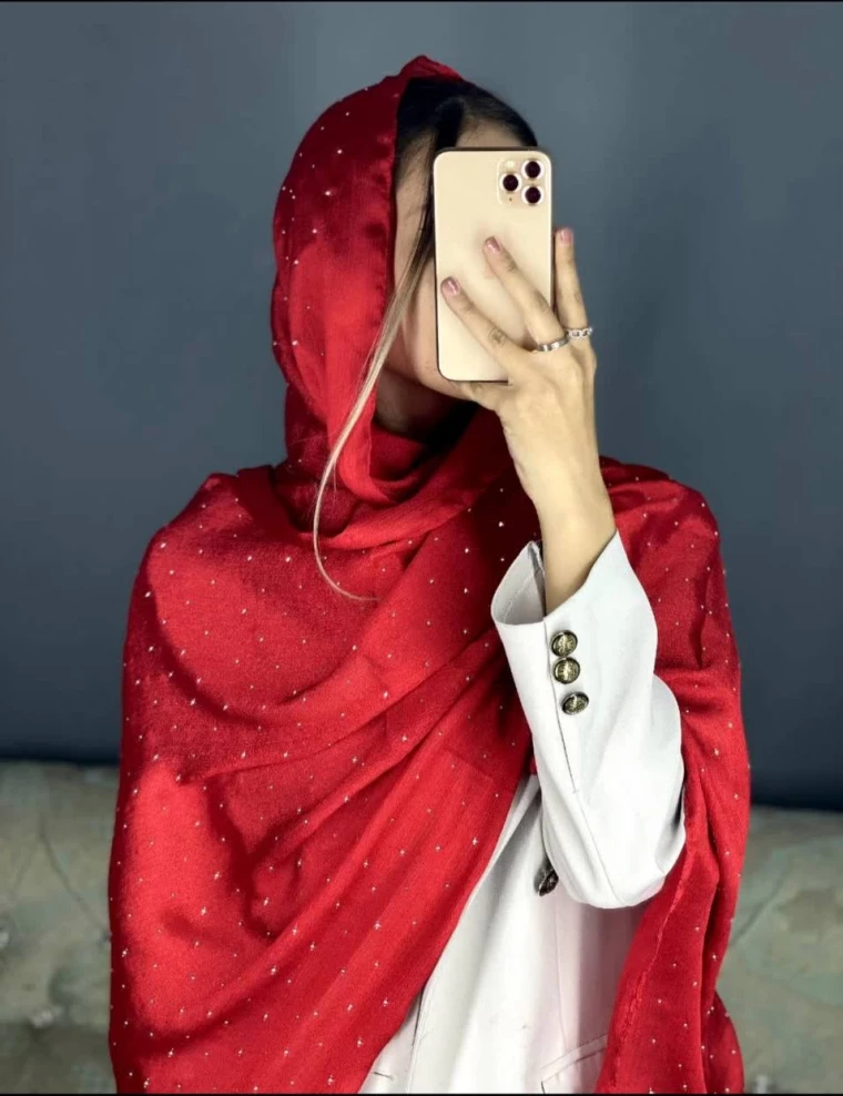شال مجلسی شاین تمام نگین کد10557