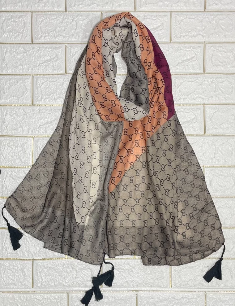 شال سی آی اسکارف منگوله دار عرض 75 کد 61600107101