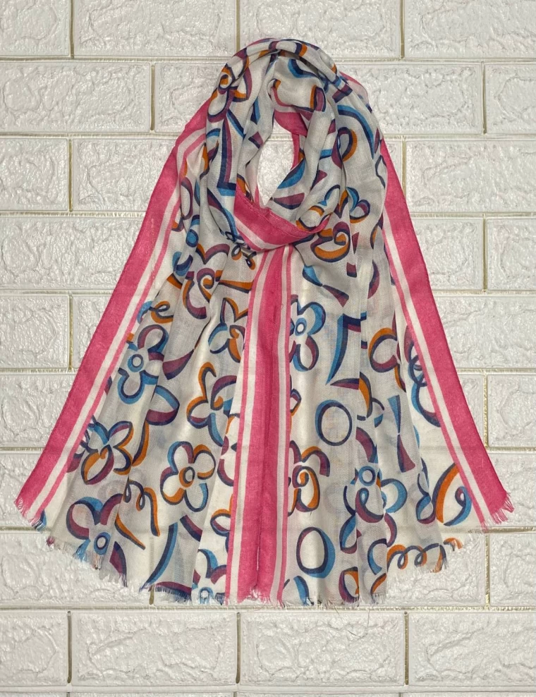 شال نخی دخترانه عرض 60 کد 8338
