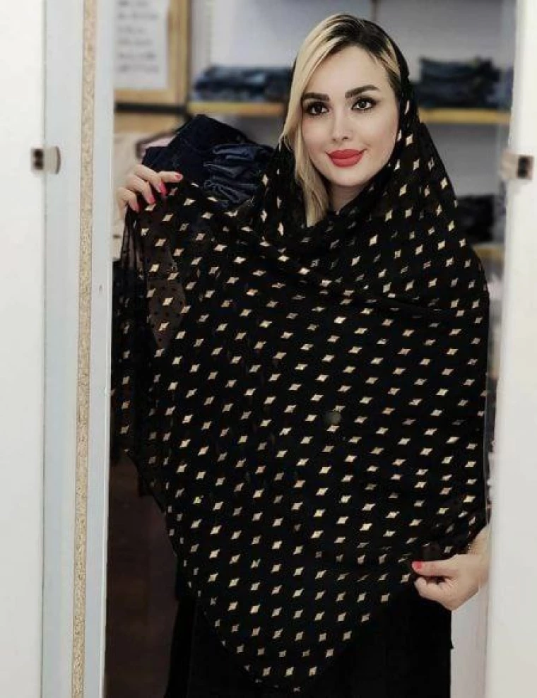 شال طلاکوب سوزنی کد 8811