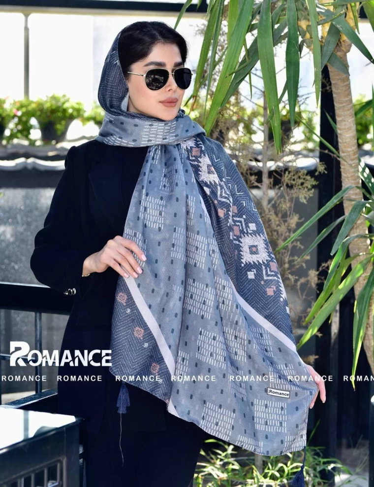 شال نخی پاییزه منگوله دار عرض 75 کد 5953