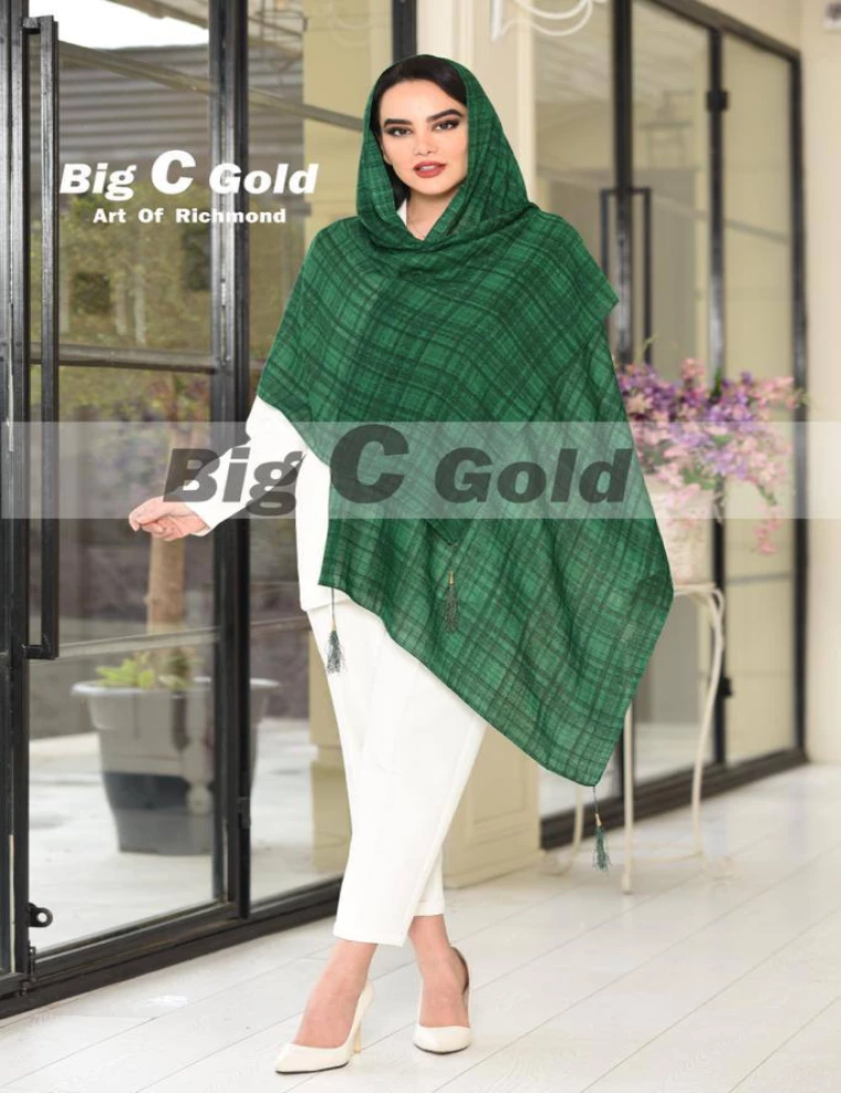شال نخی منگوله دار کد 8787