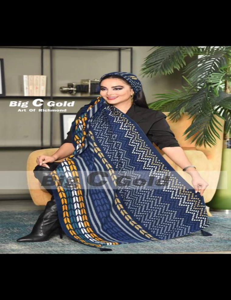 شال موهر منگولدار کد5485