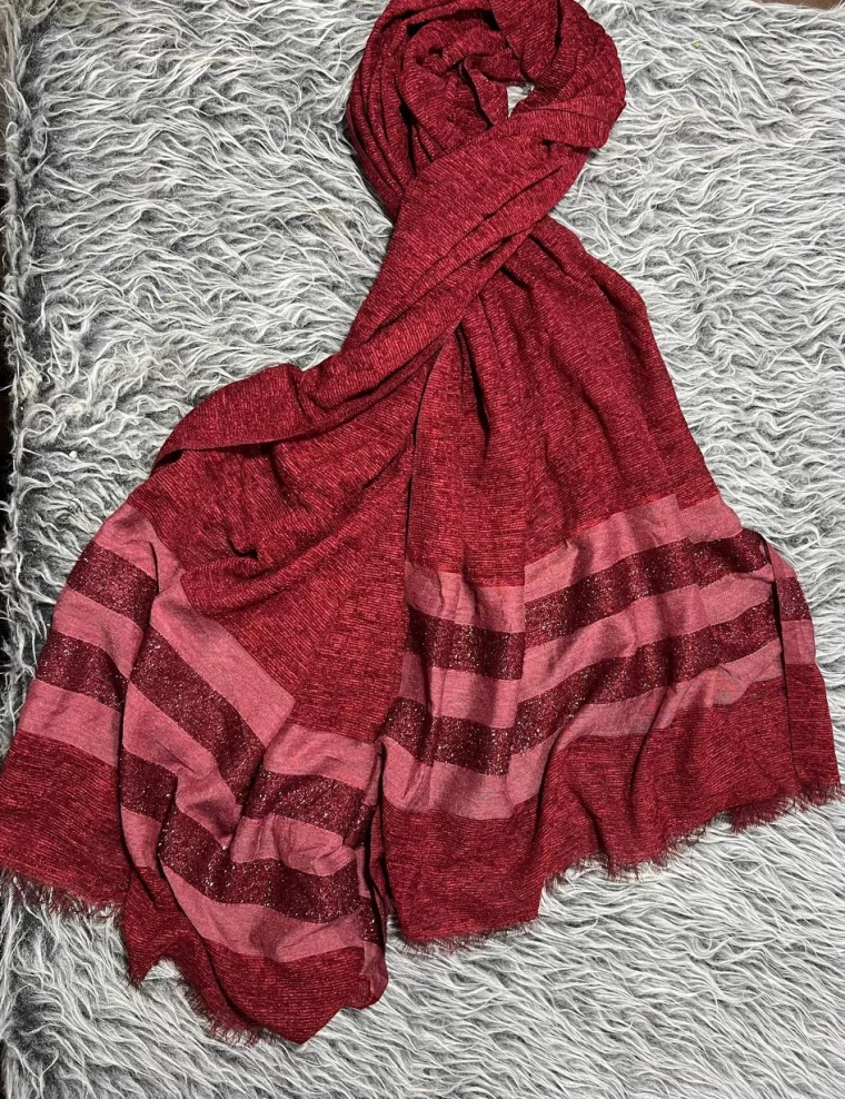شال مخمل کبریتی دستک لمه کد 5537