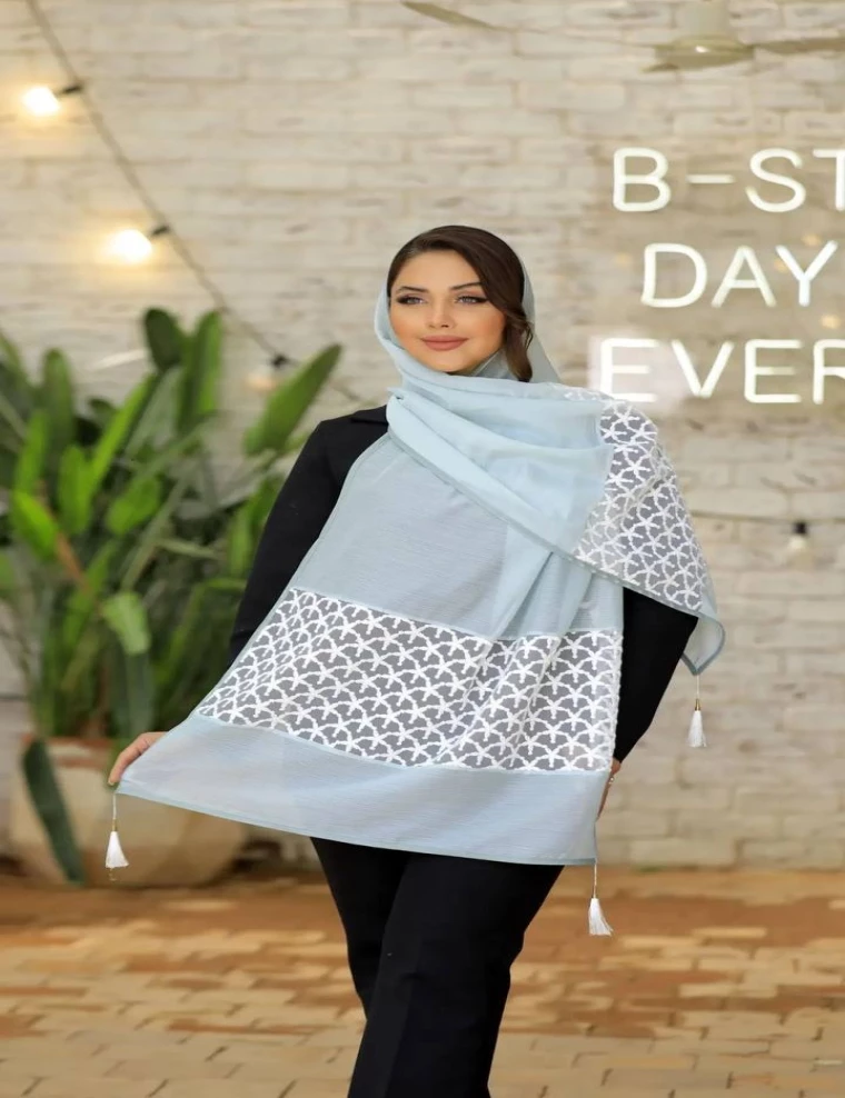 شال مجلسی کریشه دستک کارشده کد10388