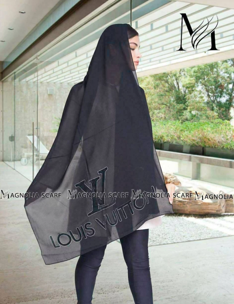 شال حریرکرپ دستک کارشده کد 10185