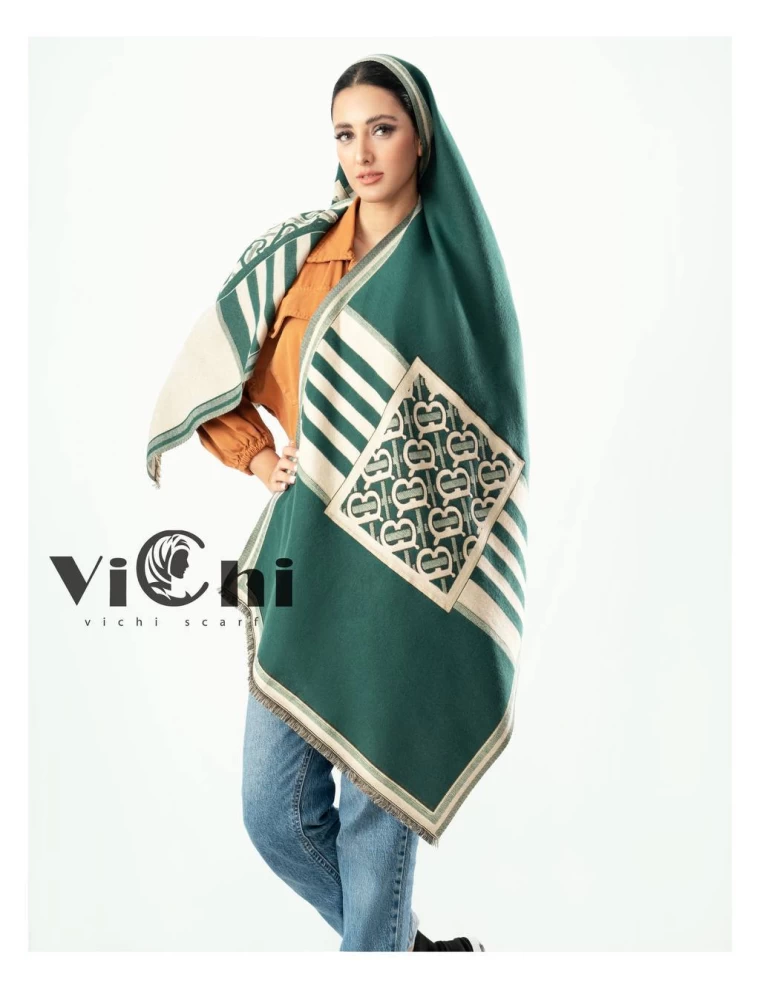 شال موهر دورو وارداتی عرض 75 کد 6448