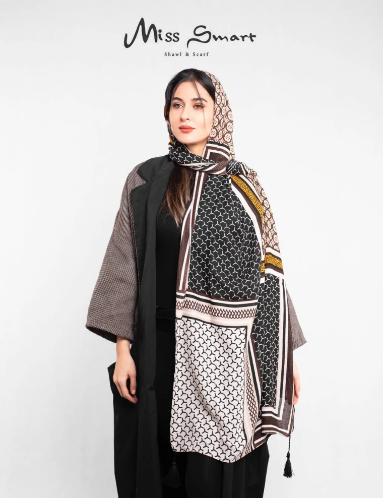 شال نخی منگولدار 0288