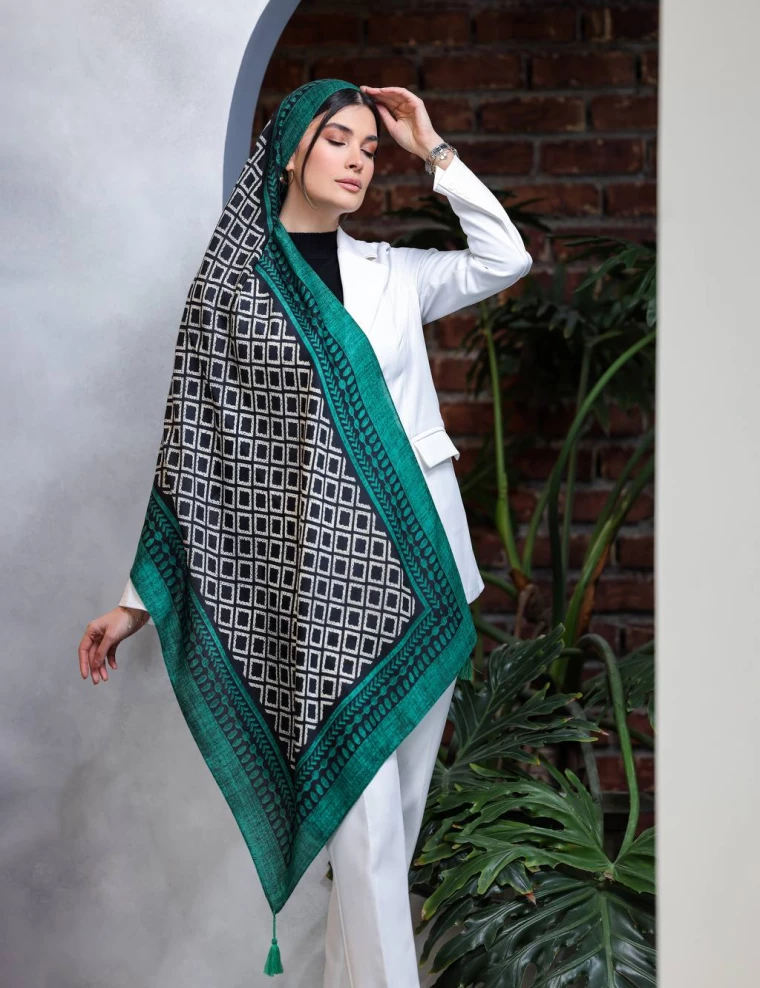 شال نخی صابونی اعلا کد 8768