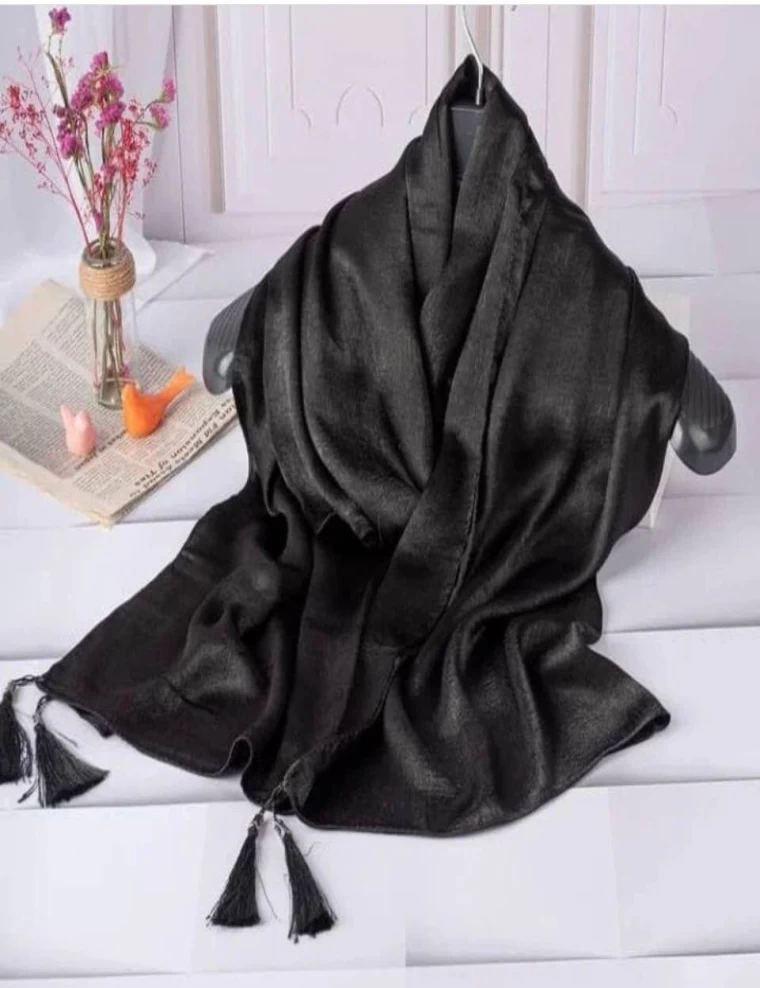 شال واکسی منگوله دار عرض 90 کد 5799