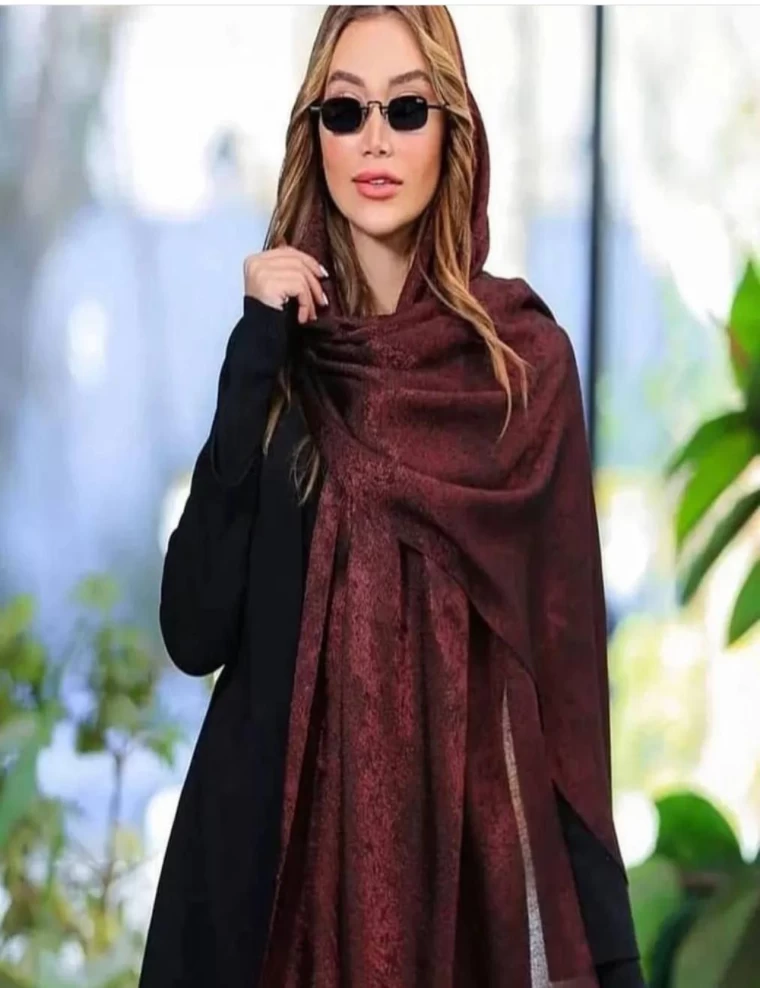 شال پتینه ریشه پرزی عرض 80 کد 6647