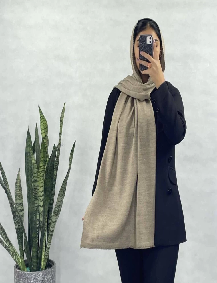 شال بافت ساده عرض 70 کد 5553-3