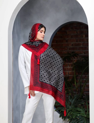 شال نخی صابونی اعلا کد 8768