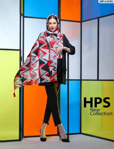 شال نخی ترک منگوله دار عرض 75 کد 6130106679