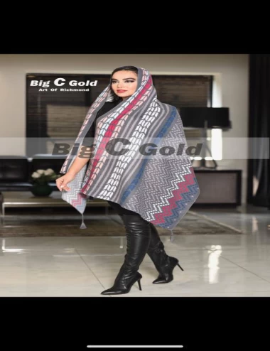 شال موهر منگولدار کد5485