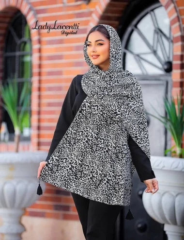 شال نخی منگوله دار  کد 10310