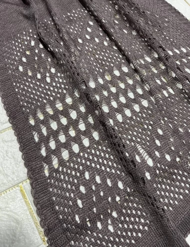 شال بافت طرحدار عرض 60 کد 6557