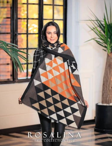 شال موهر ریشه پرزی عرض 75 کد 6230