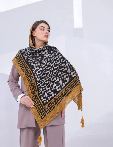 شال نخی صابونی اعلا کد 8768