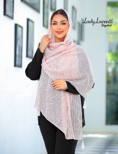 شال نخی منگوله دار کد 10315