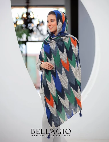 شال صابونی منگوله دار کد 8872