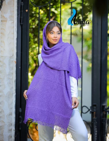 شال بافت ریشه دار عرض 65 کد 5832