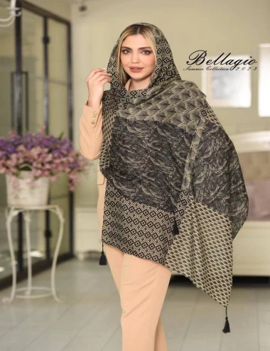 شال نخی منگوله دار کد 10280